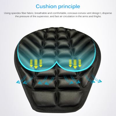 New Motorcycle Seat Cushion 3D Comfort Gel Air Motorbike Pillow Pad Cover Shock Absorption Decompression Cooling Technology