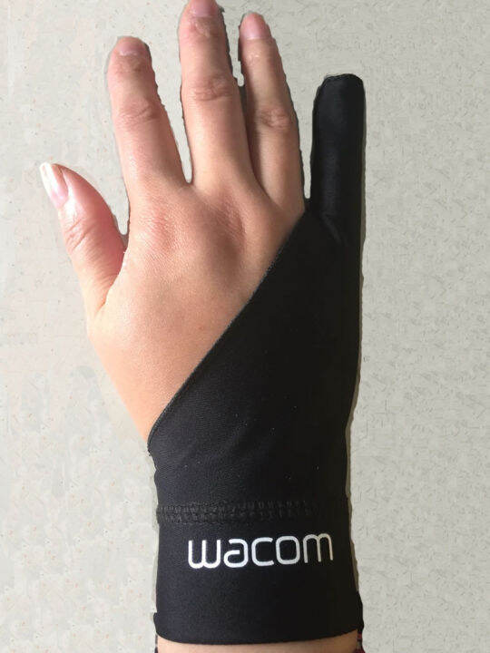 black-1-finger-anti-fouling-gloves-wacom-drawing-writing-painting-digital-tablet-glove-wholesale