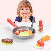 Hittime 8pcs/set Kids Kitchen Simulation Toys Pretend Play Cooking Steak Children Educational Toys Role Playing Toy