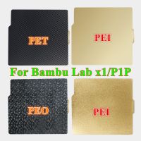 ✌☃ Double Sided PEI/PET/PEO Sheet for Bambu Lab x1 Flexible Spring Steel Sheet with Smooth Textured Surface 257x257mm Build Plate