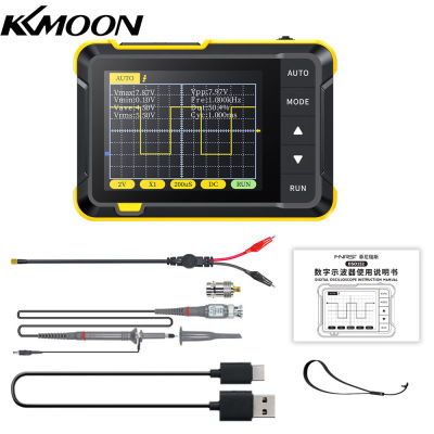 KKmoon เครื่องแสดงคลื่นกระแสไฟฟ้าดิจิตอลมือถือขนาดเล็กแบบพกพา400V การวัดแรงดันไฟฟ้า200KHz แบนด์วิธ2.5มิลลิเซคอน/วินาที Oscilloscope แบบเรียลไทม์2.เครื่องออสซิลโลสโคปหน้าจอขนาดนิ้วฟังก์ชันอัปเกรดเฟิร์มแวร์