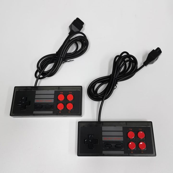 7-pin-nes-pad-80s-90s-joystick-transparent-black-two-pcs