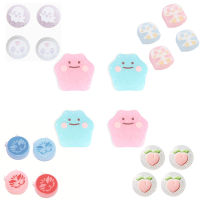 Transparent Glitter Silicone Thumb Stick Grip Cap Bling Soft Cover For Nintendo Switch Oled NS Lite Joycon Controller Thumbstick Controllers