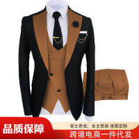 New MenS Suits Three -Piece Suit Wedding Dress Slim Business Casual