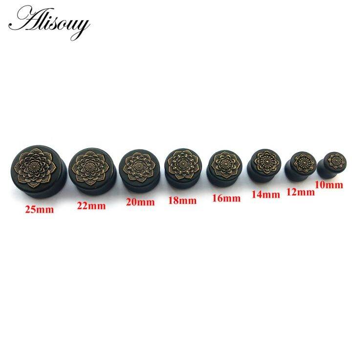 alisouy-new-style-2pcs-black-natural-wood-mandala-flower-ear-plugs-tunnels-ear-expanders-earring-gauges-piercing-plug-ears-body-jewelry