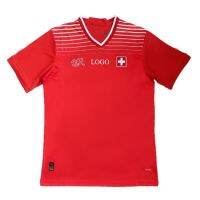 shot goods Switzerland-Home Soccer Shirt Red Men Football Jersey S-2XL