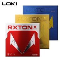 RXTON Series ITTF Approved Table Tennis Rubber Red Pips In Sticky Ping Pong Rubber Black Pingpong Rubber with Sponge