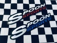 สติ๊กเกอร์ Spoon Sport สติกเกอร์ แต่งรถ ติดรถ รถยนต์ Honda รถซิ่ง JDM 3D Foil Decal ตัวนูน ติดกระจก ข้างรถ ท้ายรถ ติดสเกิร์ต ติดสปอยเลอร์ Stickers 2 pcs