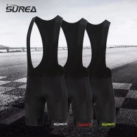 2022 SUREA Cycling Bib Shorts Summer Coolmax 19D Gel Pad Bike Tights MTB Ropa Ciclismo Wicking Bicycle Pants multi-color logo