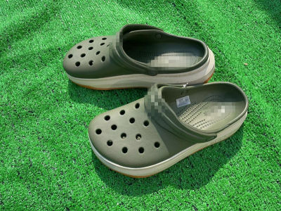 【Ready Stock】2023CrocsˉNew Full Speed Kluge Thick Sole Dad Shoes Mens Beach Hole Sandals