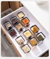 【cw】1800ml Airtight Food Storage Containers Set Stackable Food Dispenser Food Grade Kitchen Dried Fruit Dry Food Storage Container ！