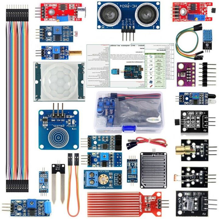 บทช่วยสอนชุดเริ่มต้นพร้อมเซ็นเซอร์โมดูล22 In 1สำหรับอะไหล่ Arduino Raspberry Pi ใช้งานได้จริง 