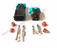 1 Set Delphi 2 pin way black male female waterproof temperature Sensor Plug auto connector 15300027 15300002