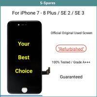 A +++ รีเฟอร์บิชจอต้นฉบับอย่างเป็นทางการสำหรับ iPhone SE3 7 8 Plus SE 2020จอแสดงผลแบบแทนที่สัมผัส LCD