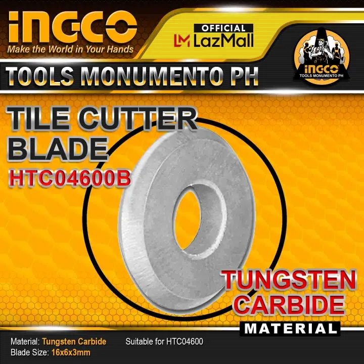INGCO 16x6x3mm Tile Cutter Blade (HTC04600B) *INGCO TOOLS MONUMENTO