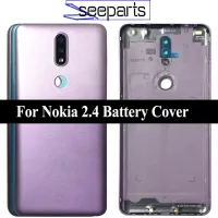 สำหรับ Nokia 2.4ฝาหลังปิดโทรศัพท์ตัวเครื่องด้านหลังเคสสำหรับ Nokia Nokia 2.4แผงประตูแก้วด้านหลัง TA-1277ฝาหลังปิดโทรศัพท์พร้อมปุ่มด้านข้าง