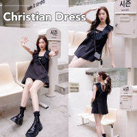 ? CHRISTIAN DRESS? ชุดเดรวแขนกุด แต่งระบายที่แขน