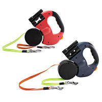 Dog Leash for 2 Dogs Auto Retractable Cat Dog Traction Rope Adjustable Dual Dogs Strap Flexible Walking Dog Leash