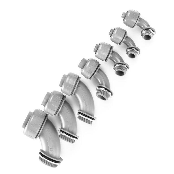 SEJESE PVC Cable Connector Grey 90 Degrees Flexible Conduit Easy to