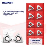 DESKAR 100% ต้นฉบับ 16ER 16IR 1.0 / 1.5 / 1.75 / 2.0 / 2.5 / 3.0ISO K15 เครื่องกลึงซีเอ็นซีเครื่องมือกลึงเครื่องมือตัดใบมีดเกลียวสําหรับอลูมิเนียม