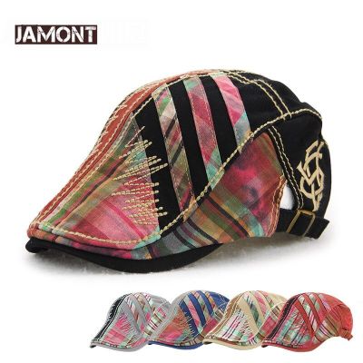 JAMONT หมวกเบเร่ต์สำหรับผู้ชาย,หมวกเบเร่ต์ผู้ชายผู้หญิงมียอดแหลมหมวกไอวี่หมวกแก๊ปกอล์ฟขับรถแสงแดดกระเป๋าหมวกเด็กส่งหนังสือพิมพ์หมวกใส่ได้ทั้งชายหญิง Swr-070
