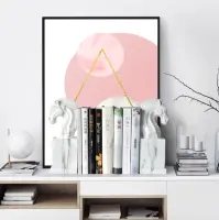 Bookend ของตกแต่งบ้านเครื่องประดับศิลปะสไตล์เรียบง่ายรูปม้า