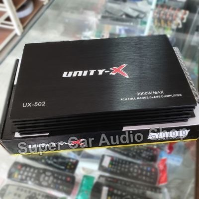 (ราคาพิเศษ) เพาเวอร์แอมป์ คลาสดี 4ch 3000W ยี้ห้อ UNITY-X POWER AMP CLASS D 4 CH 3000 w