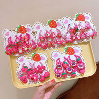 10 แถบ ~ Strawberry Bear ชุดเครื่องประดับผมสำหรับเด็กยางรัดผมลายการ์ตูนขนาดเล็ก ...