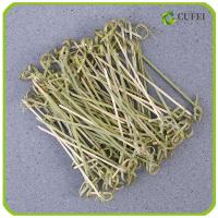 CUFEI 100pcs ครัวเรือน คิทเช่น แอนด์ บาร์ เครื่องมือบาร์ ค็อกเทลคัดสรร ติด ปมไม้ไผ่ ส้อมจิ้มผลไม้