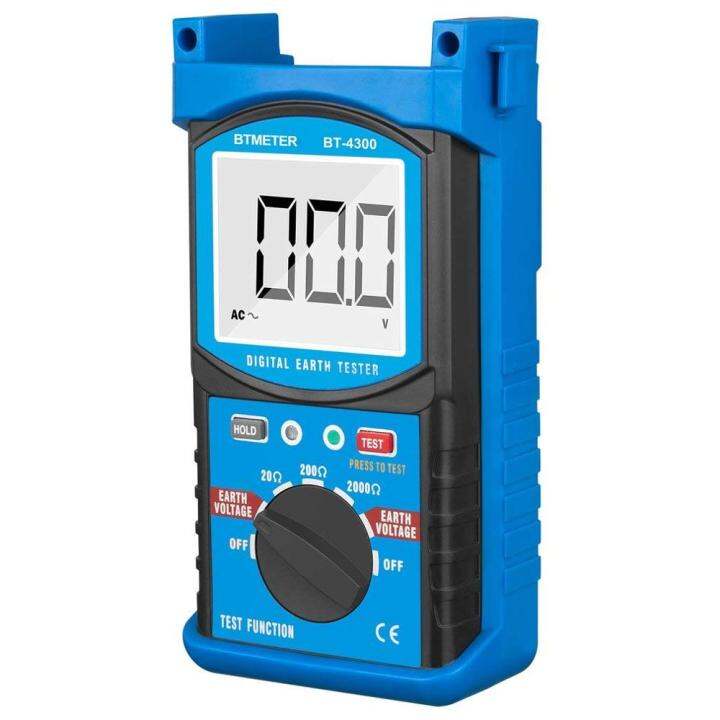 BTMETER Digital Earth Ground Resistance Tester Earth Insulation Resistance Tester With Auto Back