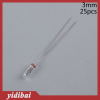 yidibai 25PCS 5mm 4mm 3mm CLEAR 12V หลอดไฟขนาดเล็กของหลอดไฟข้าวสาลีสวิทช์ปุ่มหลอดไฟ