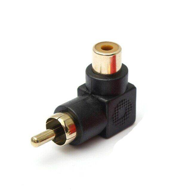 20pcs Lot 90 Degree Rca Right Angle Connector Plug Adapters Male To Female M F 90 Degree Elbow