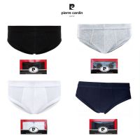 ❧№ Pierre Cardin PC-323 (Pack 2ตัว) เซ็ตกางเกงในชาย Classic Macho Brief innerwear มี 4 สี ขาว เทา กรม ดำ กางเกงในผ้าคอตตอน