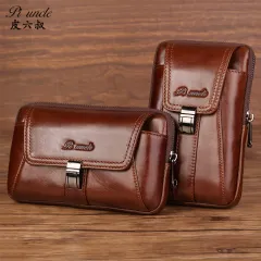 Luxury Leather Belt Bag for Men - Casual Messenger Chest Bag Fashion P –