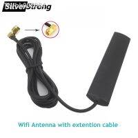 ❀  Universal 2.4Ghz/4dBi SMA Male Connector 4G Wifi Antenna with Extention Cable for Android Car Radio