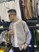 Áo Khoác Bomber Saint laurent màu xám New