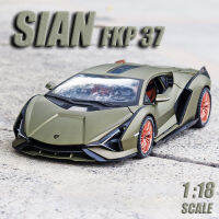 【RUM】DIE-CASTรถ1:18 Lamborghini SIANรถโลหะผสมรุ่นLight &amp; เสียงประกอบของเล่นสำหรับของเล่นเด็กสำหรับของขวัญเด็กสำหรับรถเด็กผู้ชายสำหรับชายคอลเลกชันรถยนต์รุ่น