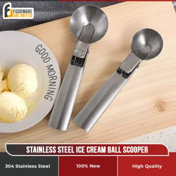 Ice Cream Scoop, Old Fashioned Ice Cream Spoon, 304 Stainless