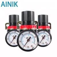 ஐ AR2000 G1/4 39; 39; Pneumatic Mini Air Pressure Relief Control Compressor Regulator Treatment Units Valve with Gauge Fitting