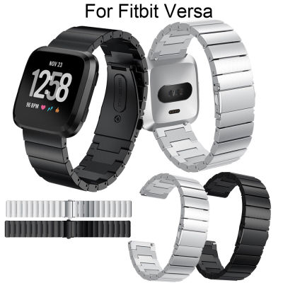 New fashion stainless steel watch strap For Fitbit Versa smart watch Bracelet Replacement Metal Wristbands Accessories watchband