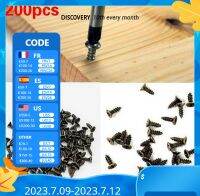 200pcs M2 M2.5 M3 Micro Screws Countersunk Self-tapping Small Phillips Cross Bolts Wood Screw  6/8/10/12mm  Flat Head Fit Hinges Nails Screws  Fastene