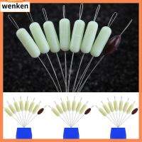 WENKEN 80pcs(10 Groups) อุปกรณ์เสริมสายแท็กเกิล ตัวหยุดทุ่นตกปลา อุปกรณ์สำหรับตกปลา ลอยลอยได้ ถั่วยาง ทนทานต่อการใช้งาน S-XXL ถั่วอวกาศ ทะเลสาบแม่น้ำทะเล