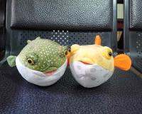 【A Great】 Extra SoftFish PlushLifelike Strawblowfish ตุ๊กตาสัตว์ Boxfish StuffedDolls ของขวัญสำหรับเด็ก