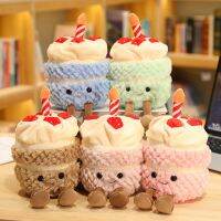 Jellycats ยัดไส้ตุ๊กตาพืชเหมือนจริงกระถางตุ๊กตาผ้ากำมะหยี่ต้นคริสต์มาสตั้งโต๊ะประดับหิมะเค้กไม้ไผ่หมอนรูปกระบองเพชรเบาะของเล่นตกแต่งบ้าน