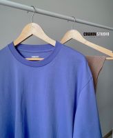 เสื้อยืด Oversize สีม่วงอ่อน lIGHT PURPLE ผลิตจากผ้า Cotton 100%