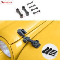 ♣❒ Sansour For Jeep Wrangler TJ 1997-2006 Black Engine Lock Hood Latch Catch Cover ABS Exterior Second Generation Car Styling