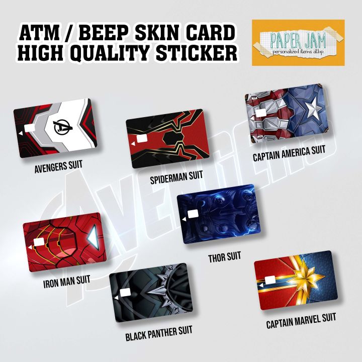 ATM/Beep Card Skin Stickers LUXURY BRANDS. High Quality Vinyl