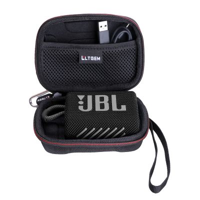 LTGEM Waterproof Black EVA Hard Case for JBL Go 3 Portable Speaker With Bluetooth Built-in Battery