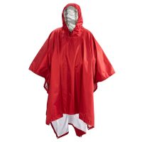 Portable Multifunctional 3 In 1 Rain Coat Waterproof Rain Poncho Lightweight Reusable Hiking Hooded Coat Jacket for Hiking Camp