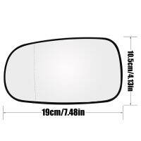 ][= For Saab 9-5 9-3 YS3F YS3E 2002 - 2012 Left Right Door Side Wing Mirror Glass Heated With Base Blind Spot Back Plate Spring Clip